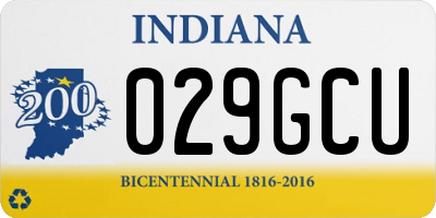 IN license plate 029GCU