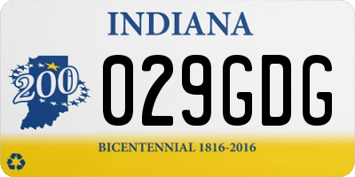 IN license plate 029GDG