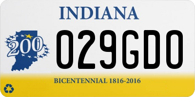 IN license plate 029GDO