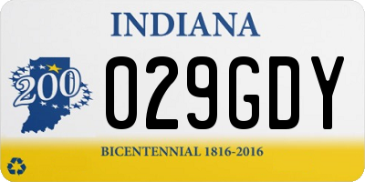 IN license plate 029GDY