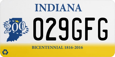IN license plate 029GFG