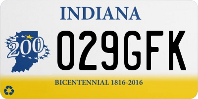 IN license plate 029GFK