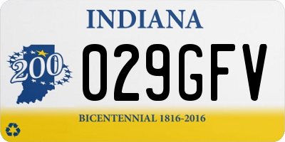 IN license plate 029GFV