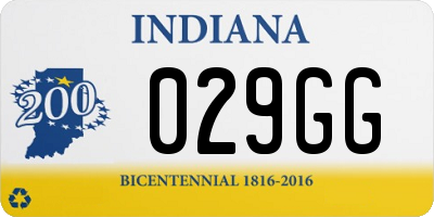 IN license plate 029GG