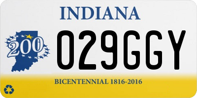 IN license plate 029GGY