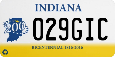 IN license plate 029GIC