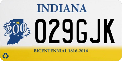 IN license plate 029GJK