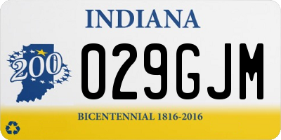 IN license plate 029GJM