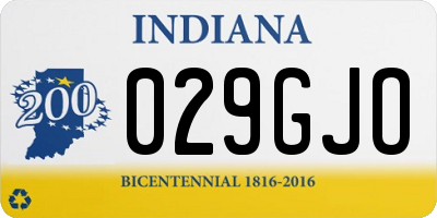 IN license plate 029GJO