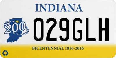 IN license plate 029GLH