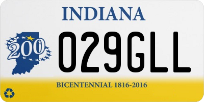 IN license plate 029GLL