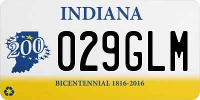 IN license plate 029GLM