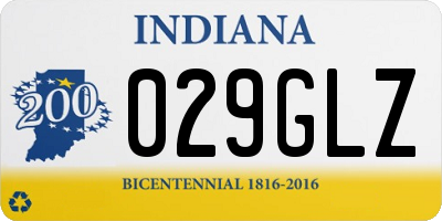 IN license plate 029GLZ