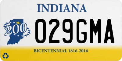 IN license plate 029GMA