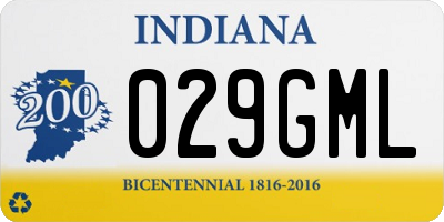 IN license plate 029GML