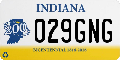 IN license plate 029GNG
