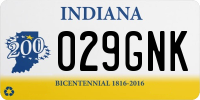 IN license plate 029GNK
