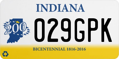 IN license plate 029GPK