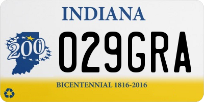 IN license plate 029GRA