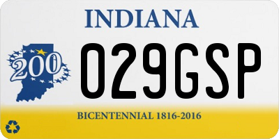 IN license plate 029GSP