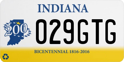 IN license plate 029GTG