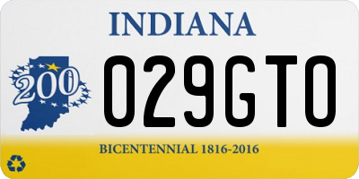 IN license plate 029GTO
