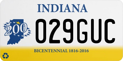 IN license plate 029GUC