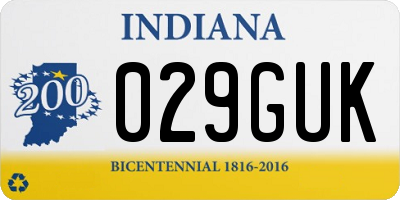 IN license plate 029GUK