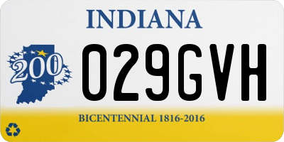 IN license plate 029GVH