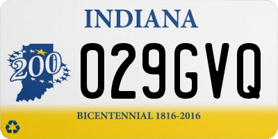 IN license plate 029GVQ