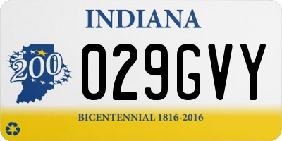 IN license plate 029GVY