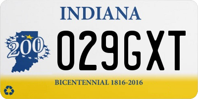 IN license plate 029GXT