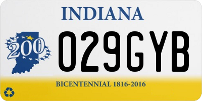 IN license plate 029GYB
