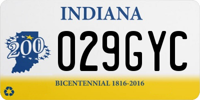 IN license plate 029GYC