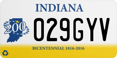 IN license plate 029GYV