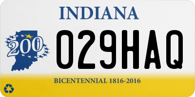 IN license plate 029HAQ