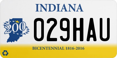 IN license plate 029HAU