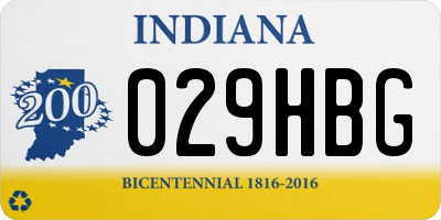 IN license plate 029HBG
