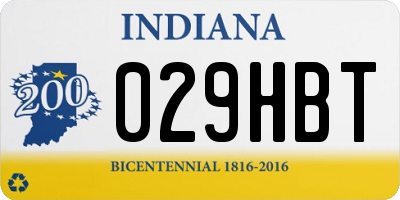 IN license plate 029HBT