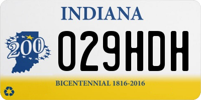 IN license plate 029HDH