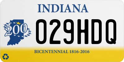 IN license plate 029HDQ