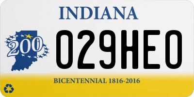 IN license plate 029HEO