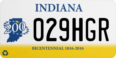 IN license plate 029HGR