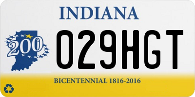 IN license plate 029HGT