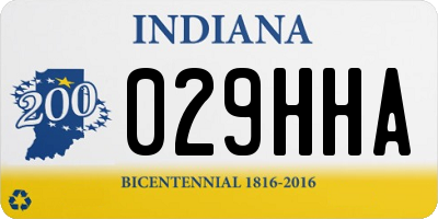 IN license plate 029HHA