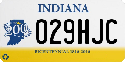 IN license plate 029HJC