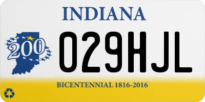 IN license plate 029HJL
