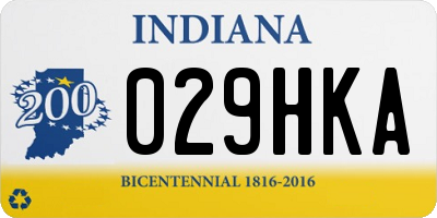 IN license plate 029HKA