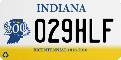 IN license plate 029HLF