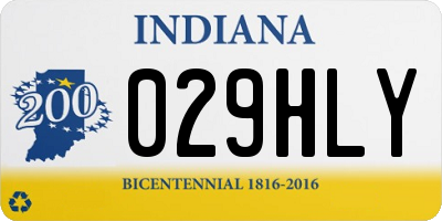 IN license plate 029HLY